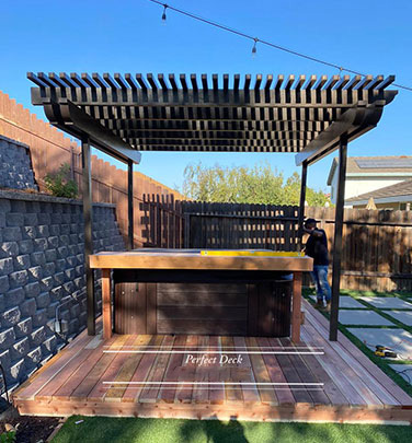 Cedar Decking in Alhambra